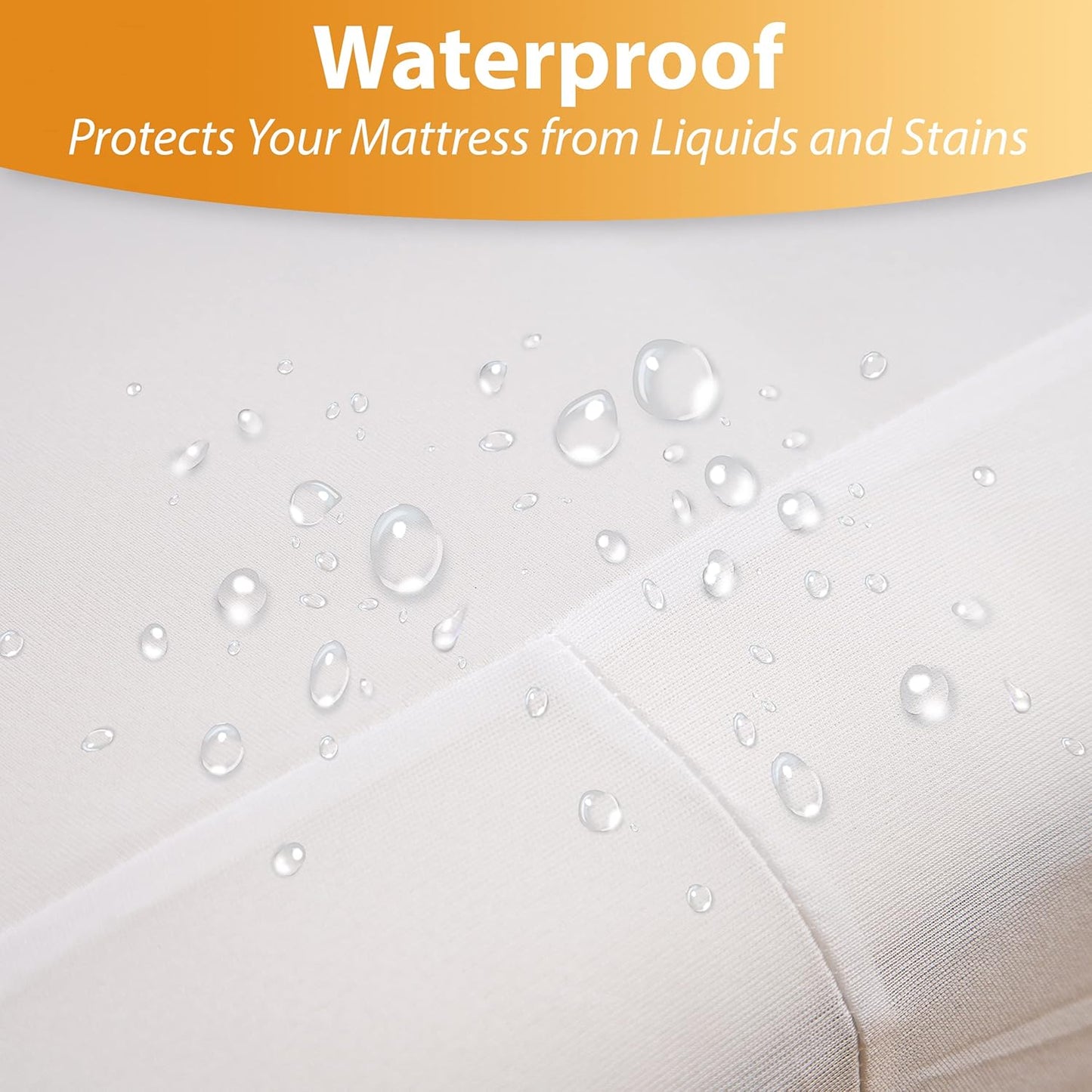 Waterproof Mattress Protector by [Brand Name] - Queen Size 6-Sided Zippered Encasement | Breathable, Machine Washable, Fits Mattresses Up to 16” Deep