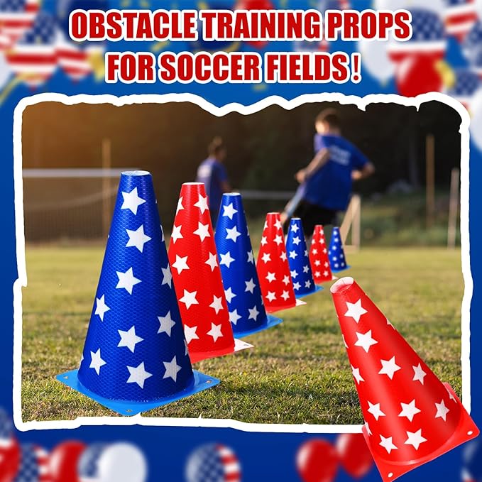 Candy Corn Ring Toss Game Plastic Cones 9 Inch Training Traffic Cones Sport Training Agility Field Marker for Youth Soccer Skating Practice