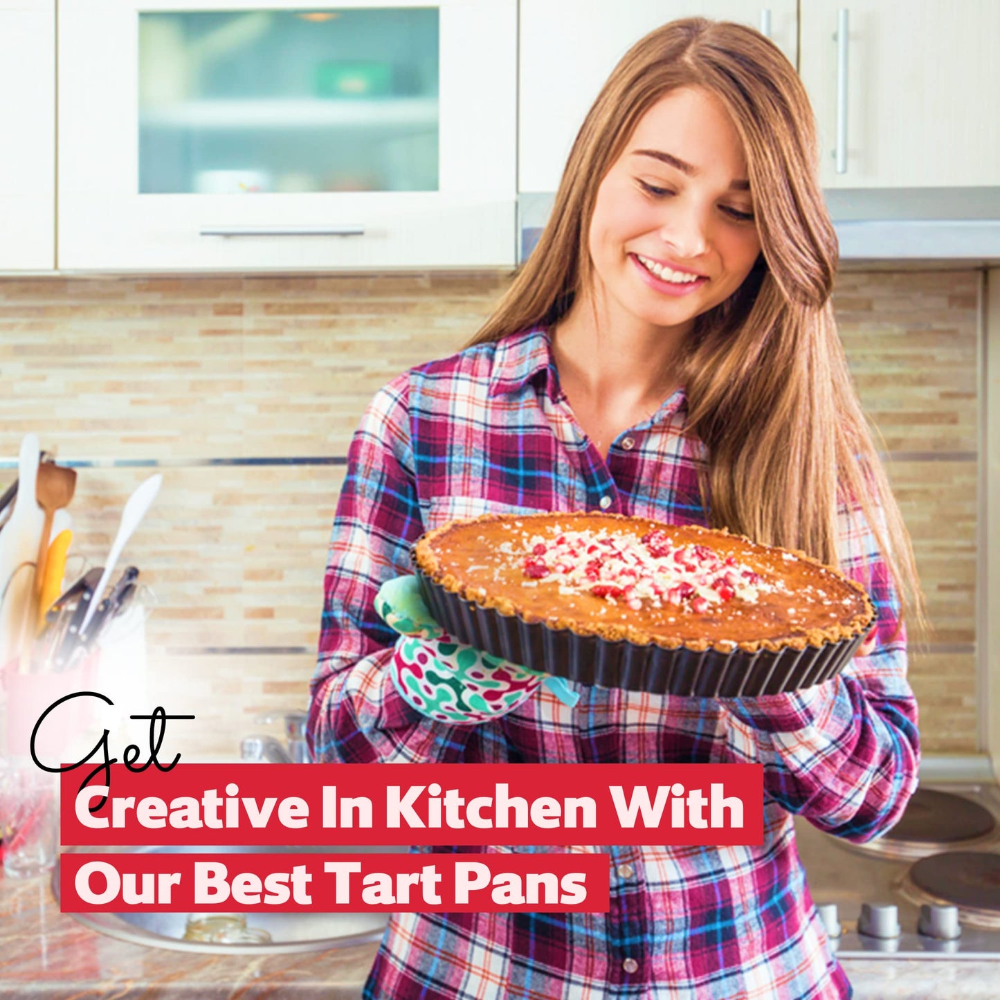 FIDZ PAN Tart Pan 10 Inch Removable Bottom- Carbon Steel Quiche Pan, Rust & Temperature Resistant Quiche Baking dish 550-600 °F- Non-Stick, Sturdy & Dishwasher Safe- Perfect for Baking Tarts (10 Inch)