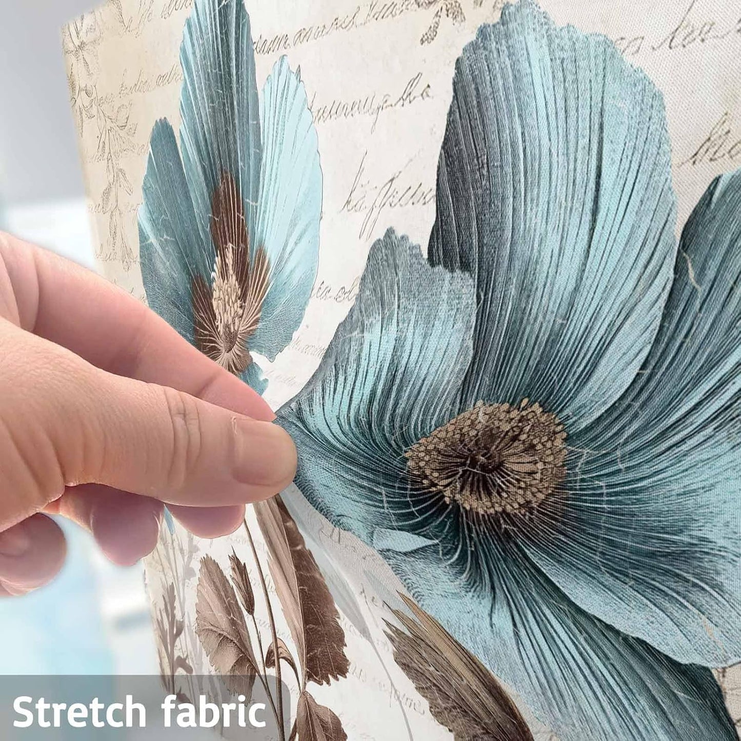 Singingin 32 Inch, Rustic Blue TV Dust Cover Broccoli Flower Leaf Farmhouse Vintage Brown Computer Monitor Cover