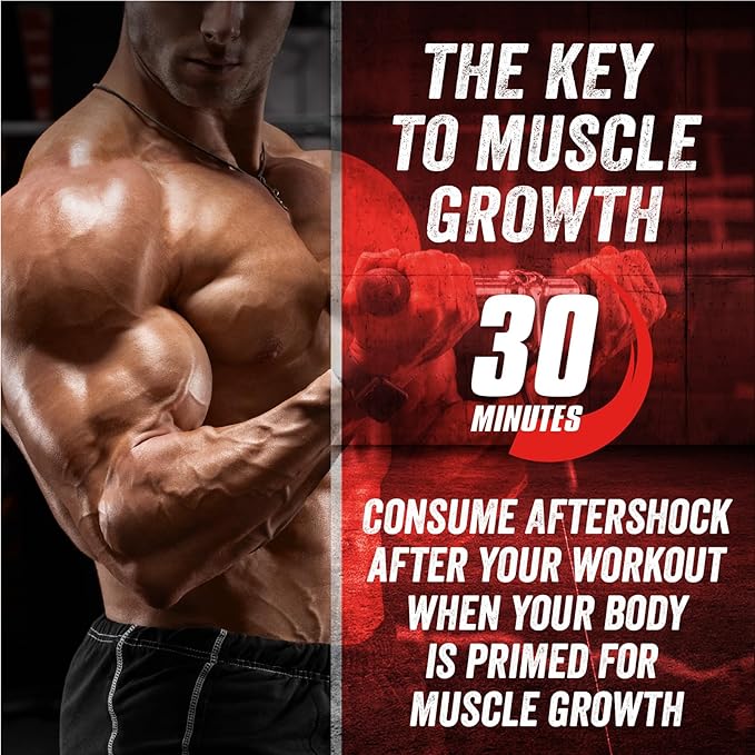Myogenix Aftershock Post Workout ??Muscle Growth Whey Protein Powder ??Speeds Up Muscle Growth and Recovery ??Supports Joint Health and Replenishes Glycogen ??Fruit Punch, 6 lbs