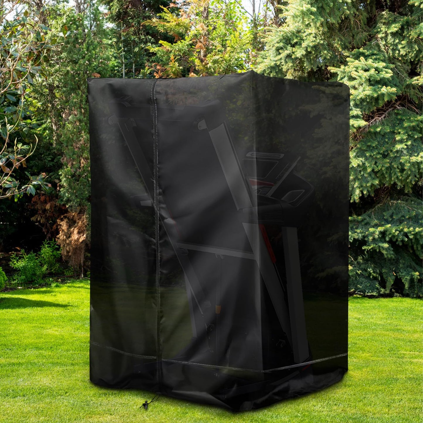 Nagpew Folding Treadmill Cover, Waterproof Treadmill Cover with Zipper, Drawstring, Storage Bag, Dust-proof Run Exercise Cardio Train Machine Protector for Home, Sport, Fitness, Indoor, Outdoor