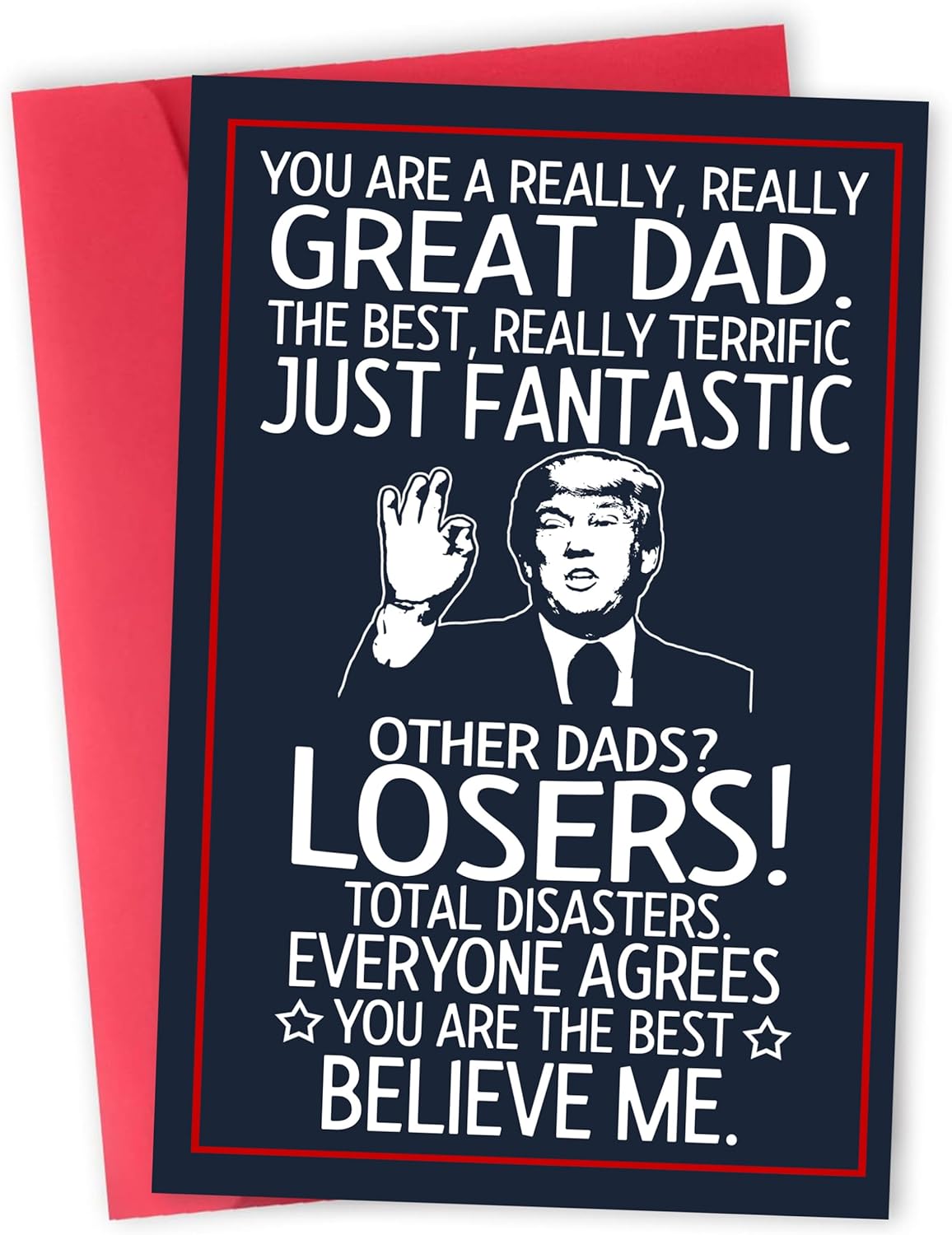Regine Switzerland Funny Father's Day Card - Heartfelt Message for Dad | Perfect for Birthdays & Special Occasions