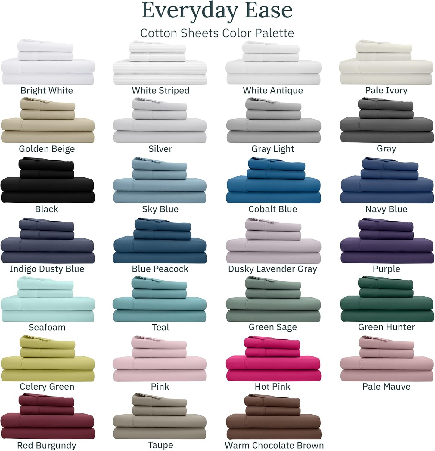 California Design Den Full Size Cotton Sheet Set - 400 TC Silky Smooth Sateen Weave, Deep Pockets - Purple