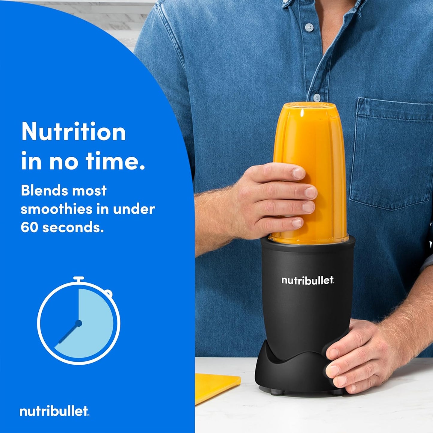 Nutribullet Pro Nutrient Extractor - 900W Power for Smoothies & Juices | Matte Black Finish