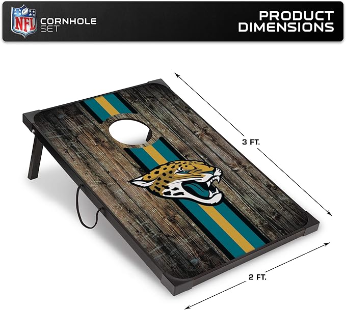 Wild Sports NFL 2' x 3' MDF Deluxe Cornhole Set - with Corners and Aprons