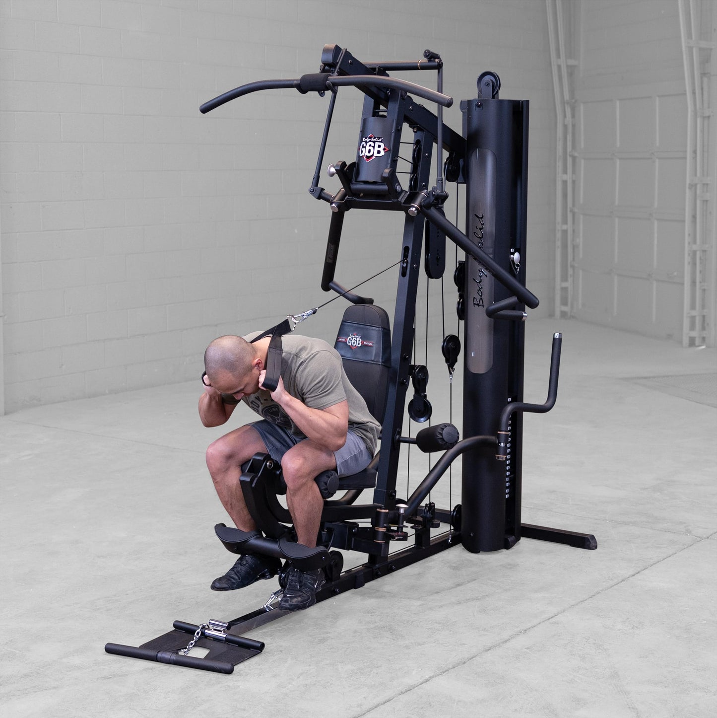 Body-Solid (G6B) Bi-Angular Multi-Station Gym, Arm & Leg Strength Training Equipment, Functional Exercise Workout Station for Weight Lifting and Bodybuilding, 210 lb Weight Stack
