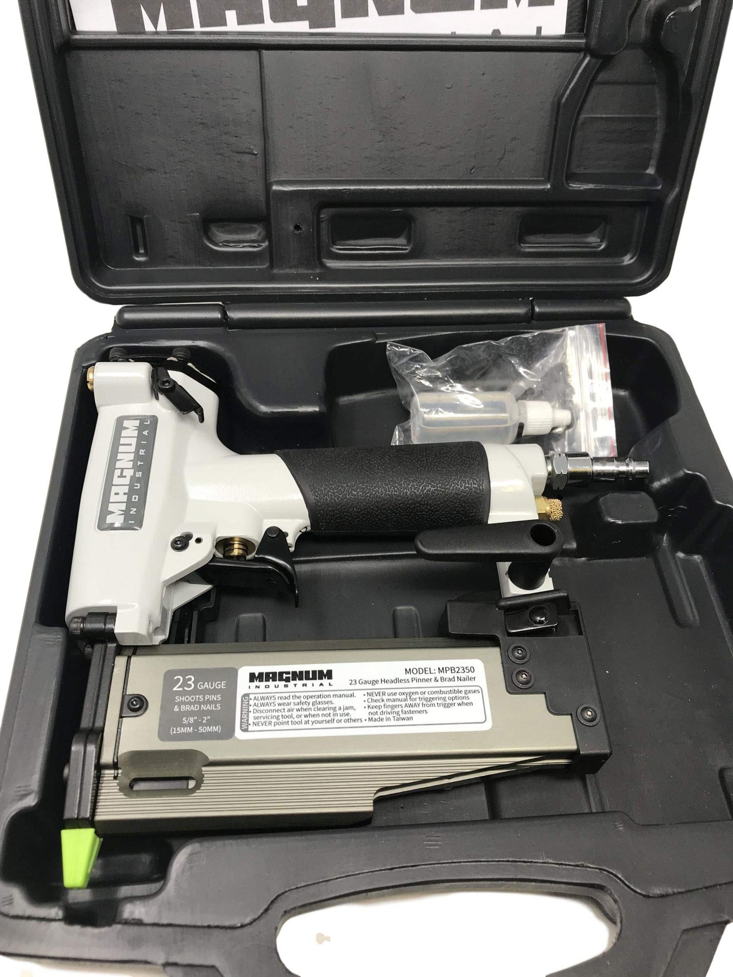 Magnum Industrial MPB2350 5/8" - 2" 23 Gauge Air Pinner/Pin Nailer/Brad Nailer Product Name
