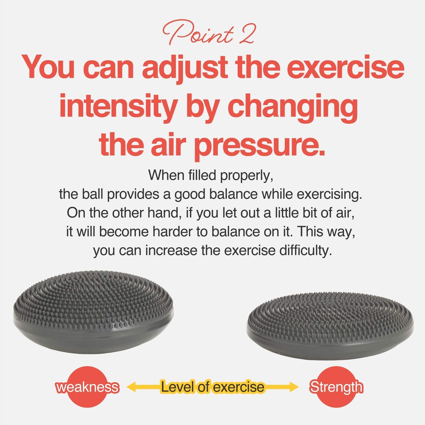 Primasole Balance Disc with Air Pump Wobble Cushion for Stability Workout 2 PCS Cobalt Blue Color PSS91NH052A