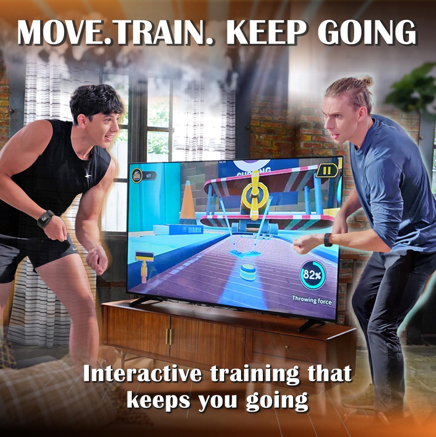 JMATE2 Smart Fitness Band, Train, Track & Compete in One System, Interactive Motion Training, 24/7 Activity, Heart Rate & Sleep, 100+ Sports Modes, No Subscription