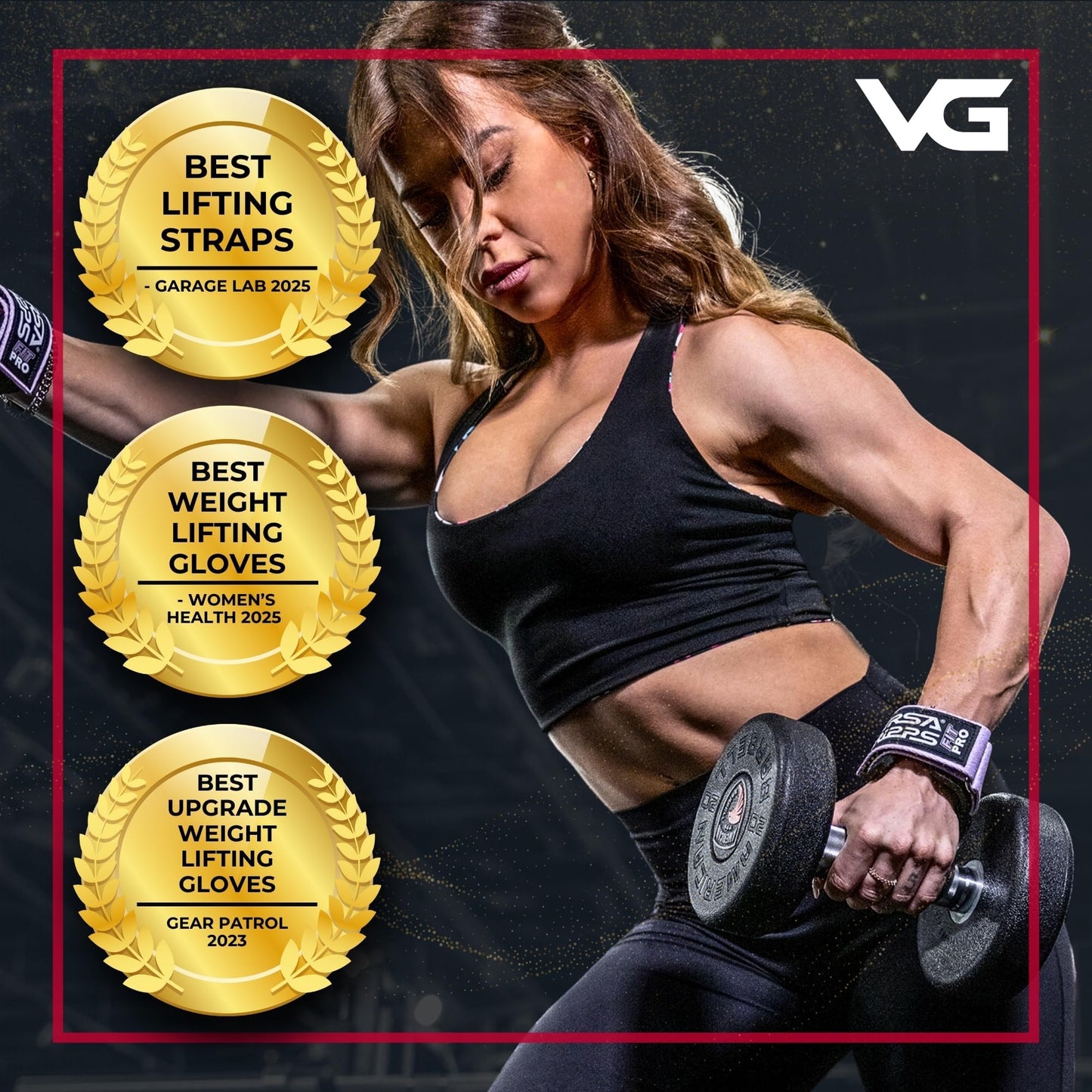 Versa Gripps® Fit Pro, Made in the USA, Wrist Straps for Female Athlete, the Best Training Accessory, Lilac, S