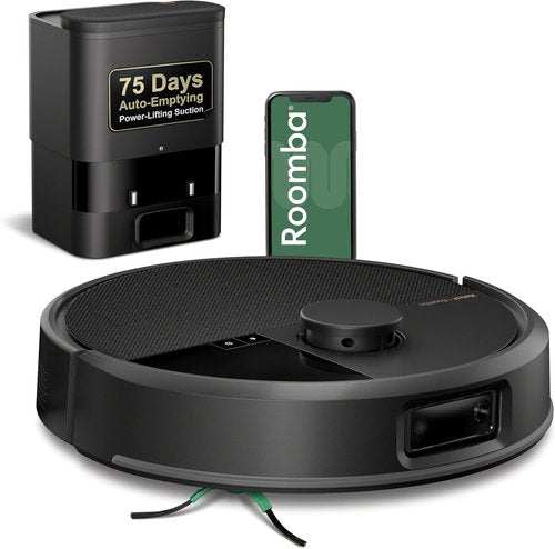 iRobot Roomba Plus 504 Robot Vacuum - Powerful Suction, Anti-Tangle Brushes, Self-Emptying Dock, Ideal for Pet Hair
