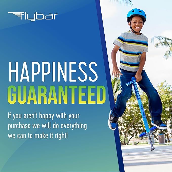Flybar Maverick Pogo Stick for Kids Ages 5+, 40 to 80 Pounds, Perfect for Beginners, Easy Grip Handles, Anti-Slip Pegs, Outdoor Jumper Toys for Boys & Girls, Outside Toys for Kids