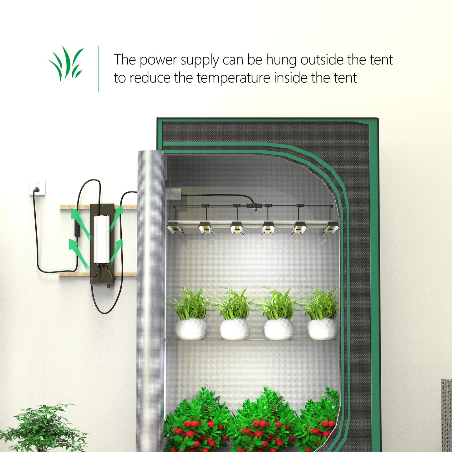 Grow Light FARMLITE LED Grow Lights for Indoor Plants Full Spectrum Growing Light Plant Hanging Growing Lamps