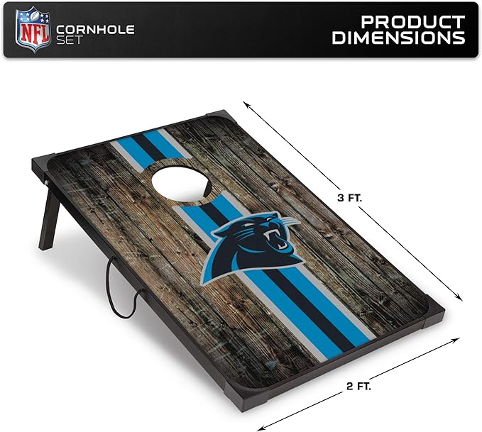 Wild Sports NFL 2' x 3' MDF Deluxe Cornhole Set - with Corners and Aprons