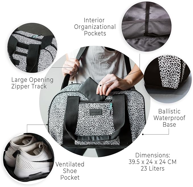 Vooray Burner Gym Duffel Bag, Gym Bag for Women and Men with Shoe Compartment, Weekender, Overnight & Travel Duffel for Sports and Workout