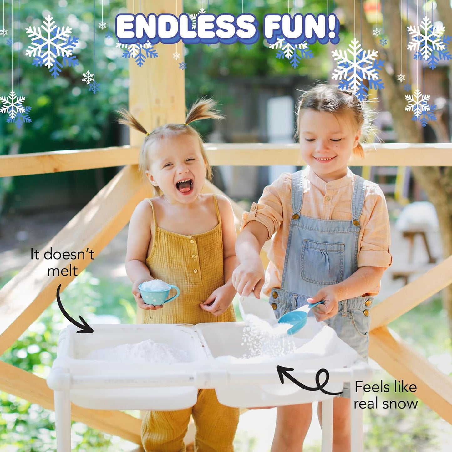 ArtCreativity Instant Snow Powder - Create 4 Gallons of Realistic Fake Snow | Perfect for Sensory Play & Holiday Fun