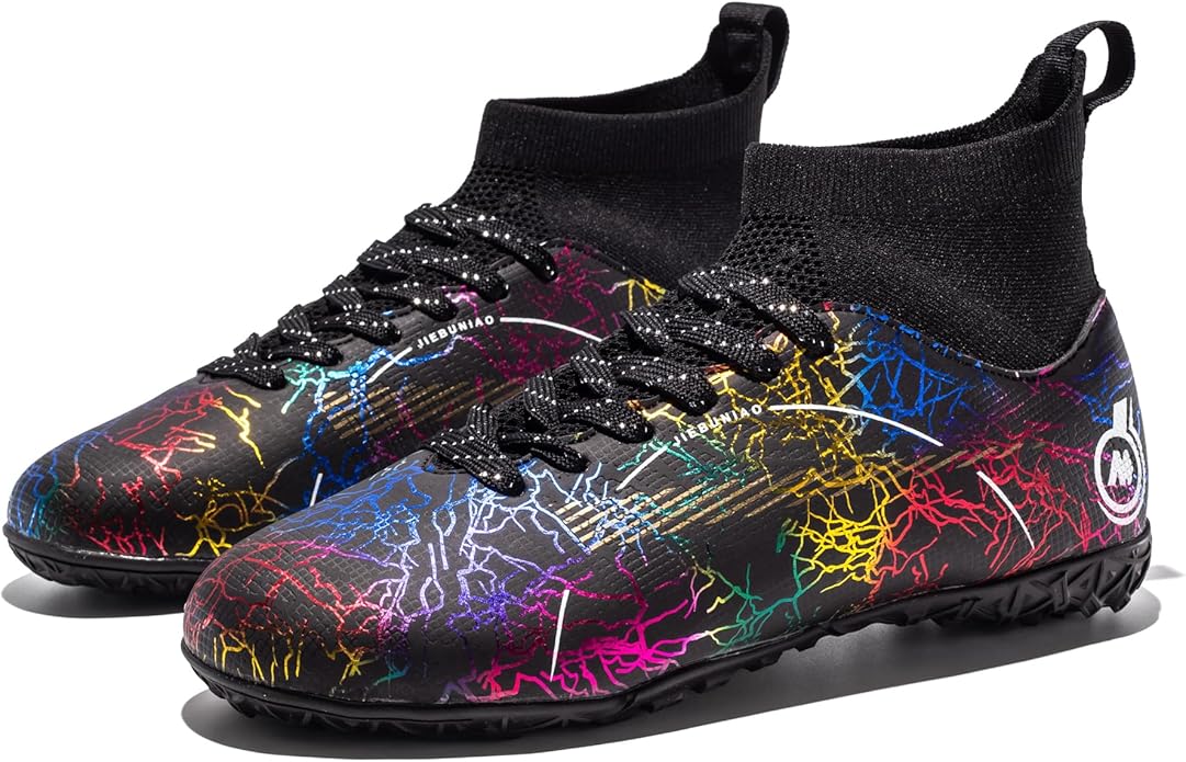 Boy Soccer Cleats Big Kids Soccer Shoes Professional Soccer Cleats Shoes,Unisex Soccer Sneakers for Little Kids Athletic