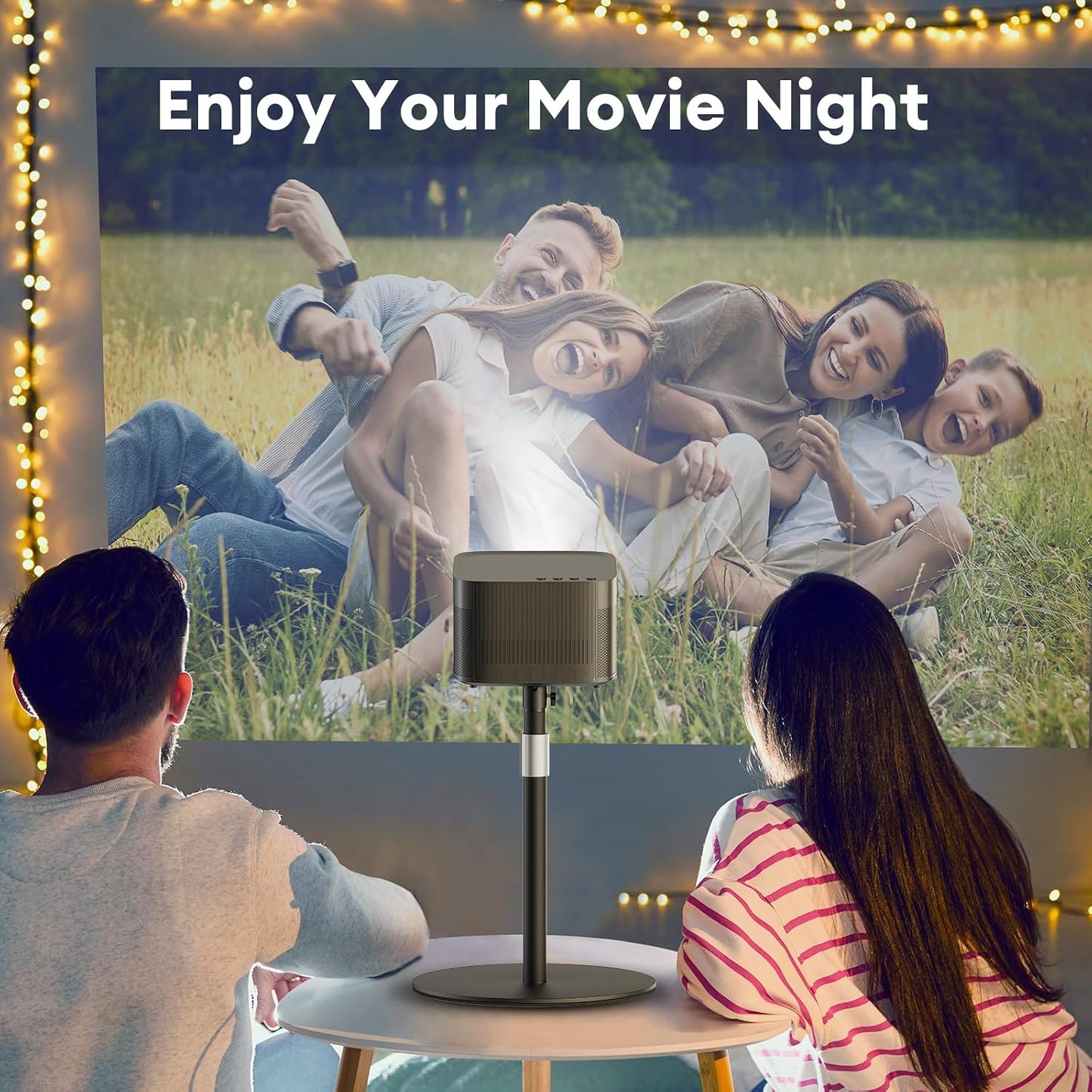 SuppoHold 1/4'' 11.8''~18.5'' Projector Mount Stand Compatible with Nebula/XGIMI/TMY/HAPPRUN and More, Metal Base
