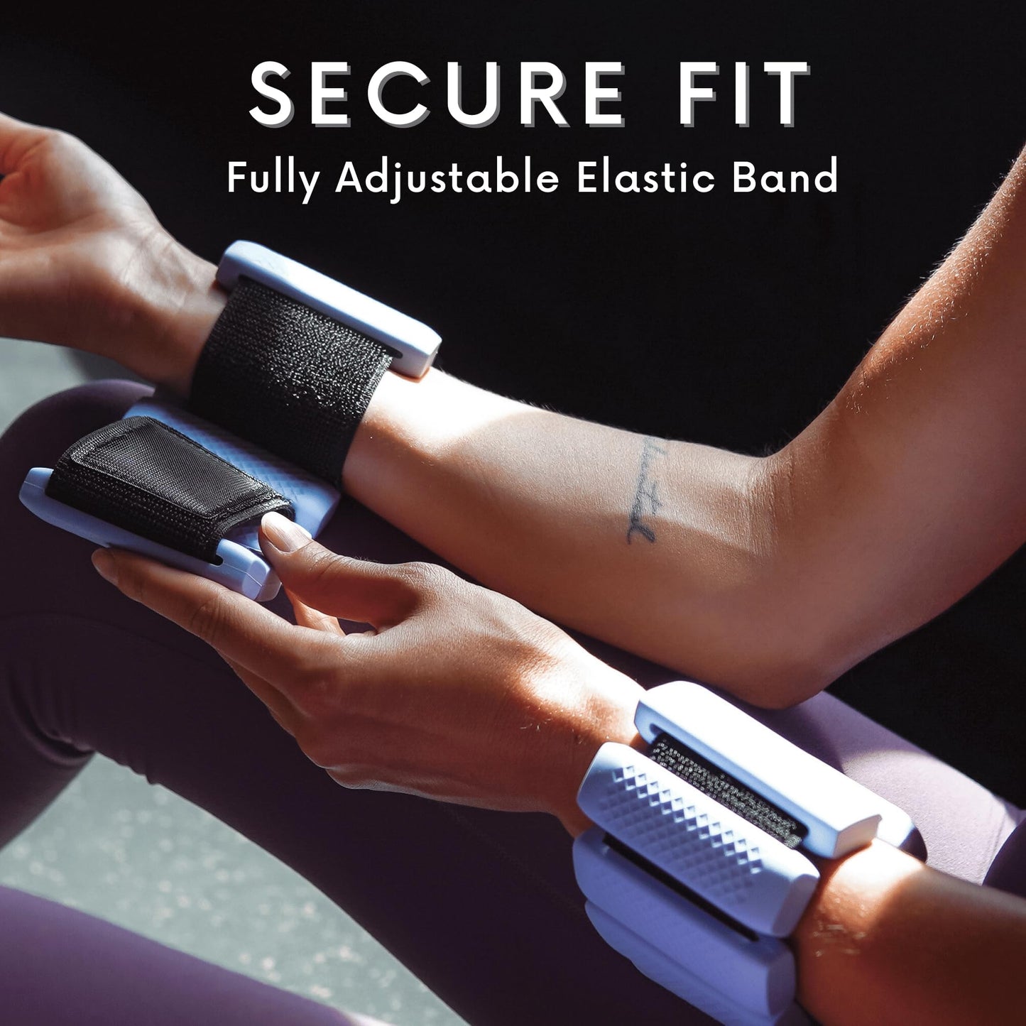 Polyfit Wrist & Ankle Weights - 1 Pair - Wearable Ankle Weights for Women and Men - Wearable Bracelet for Exercise, Yoga, Walking, Running, Dance, Barre, Pilates, Cardio, Aerobics (WINE)