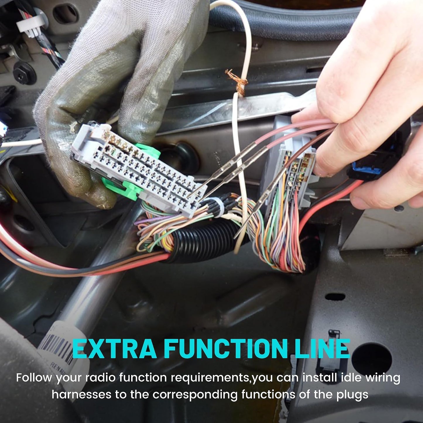 2003-2006 NuIth Stereo Wiring Harness W/Factory Antenna Plug to Aftermarket Radio Connector Kit for Chevy