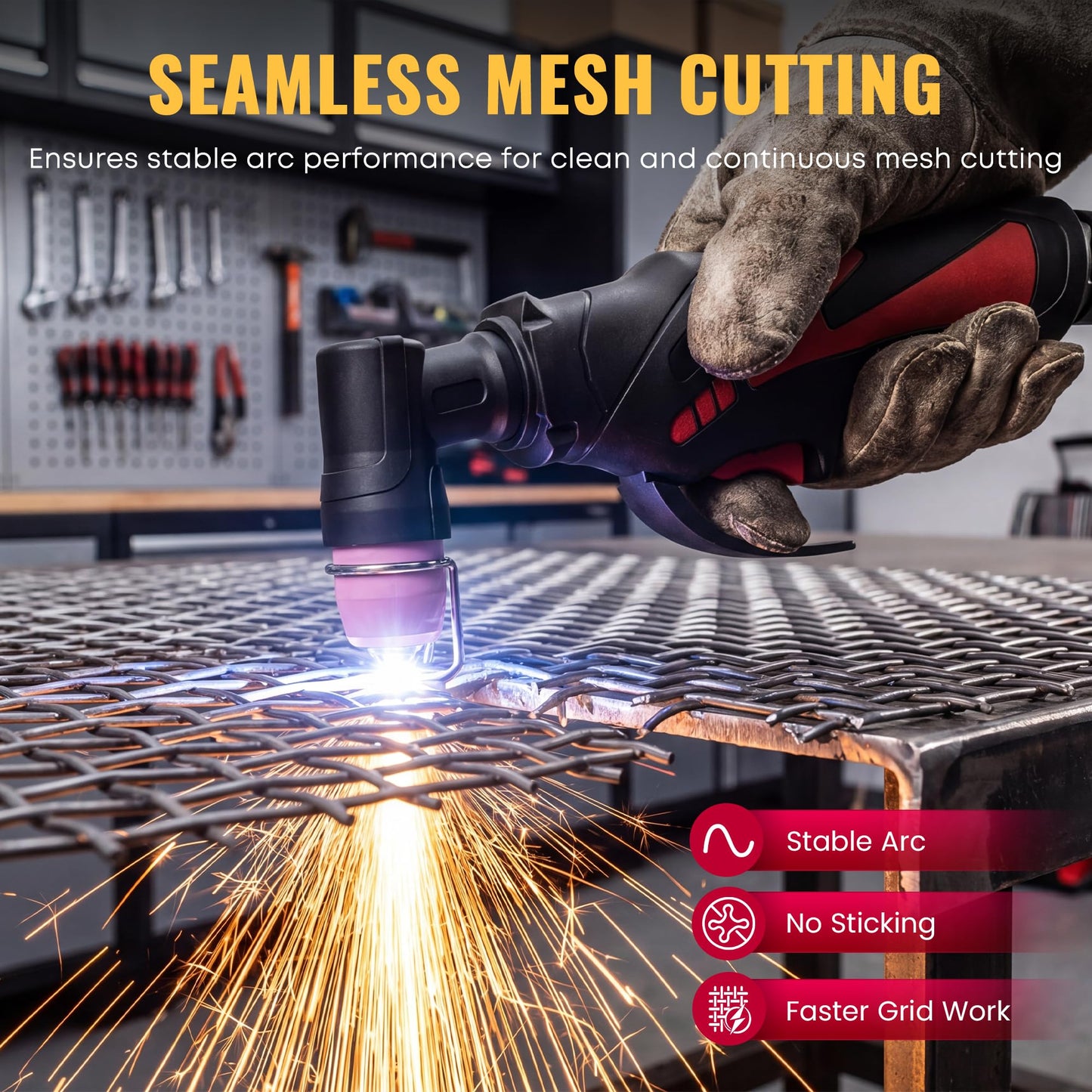 SILATU 65Amps Plasma Cutter, STC650P HF Non-Touch Pilot Arc Plasma Cutter Machine, 110/220V Dual Voltage Air Sensor Technology Large LED Display, 20mm Max Cutting thickness, PT/2T/4T for Beginners DIY