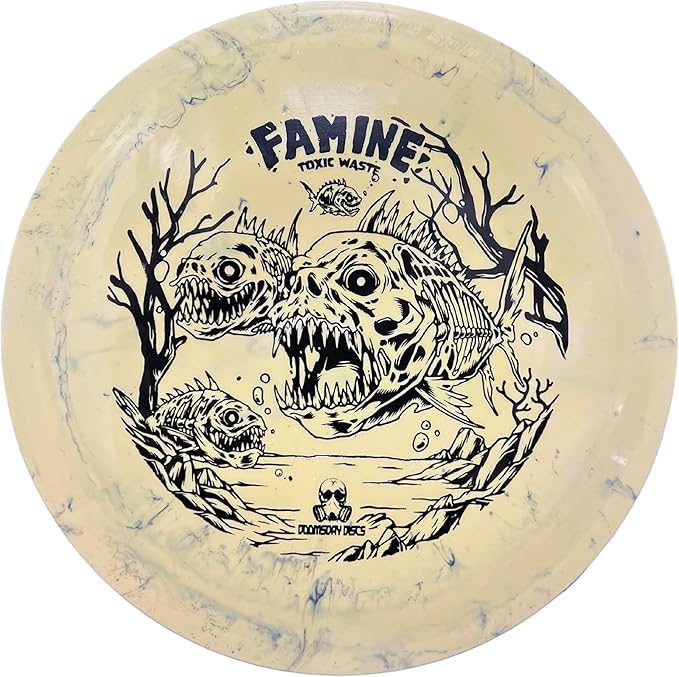 DOOMSDAY DISCS Famine Long Distance Driver | Excellent Flight for All Disc Golf Players | Long-Lasting Plastic