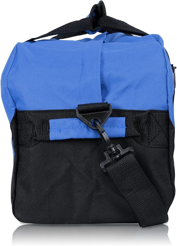 DALIX 18" Two Tone Duffle Bag Medium Black Red Blue Gold Pink Purple Gray
