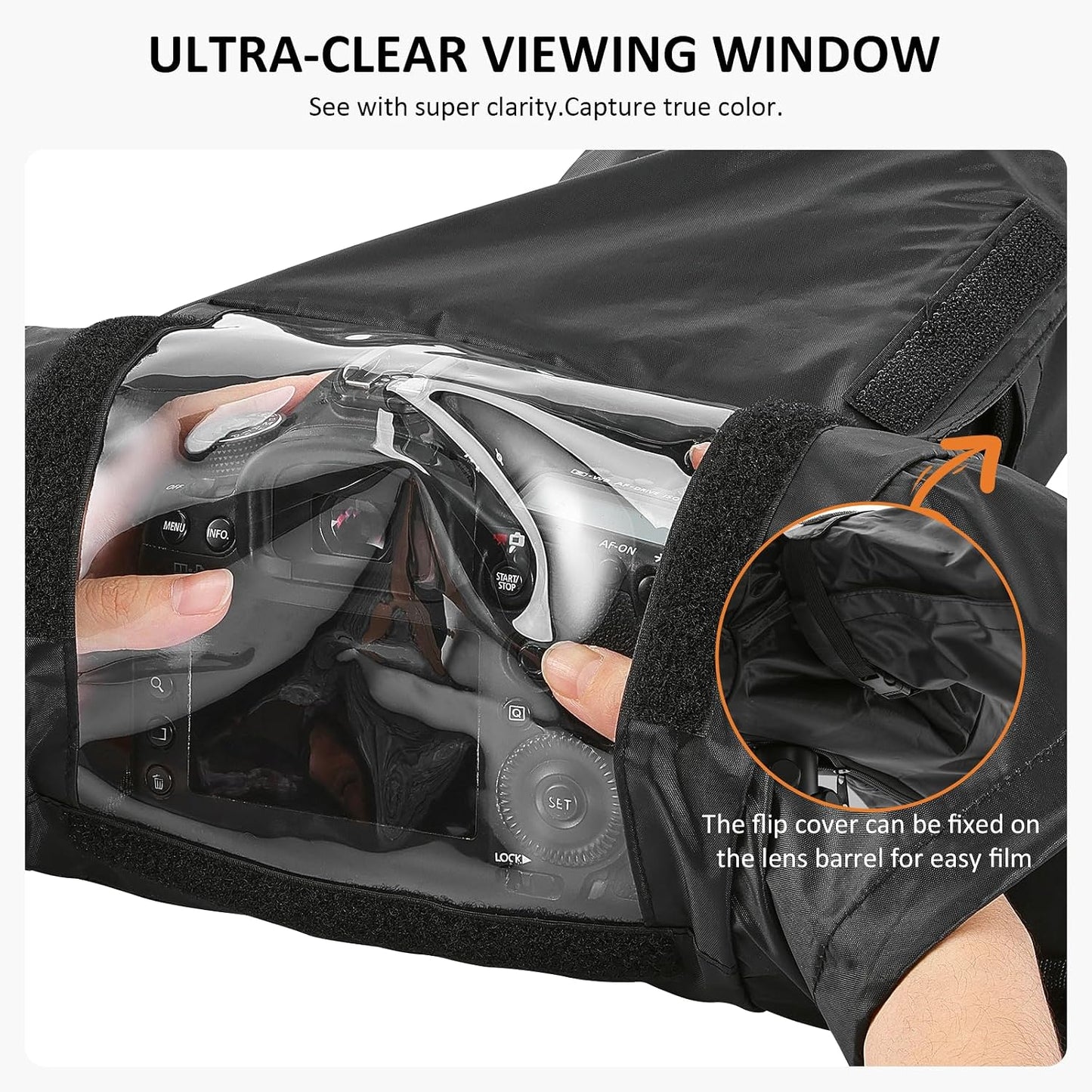Fizentia Professional Waterproof Camera Rain Cover,Universal DSLR Camera Protector for Outdoor Photography
