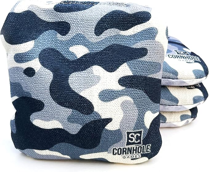 Professional Dual Sided Cornhole Bags- 16 oz 6x6 w/Premium Resin Fill - Official Tournament Slide/Stick Pro Bean Bags - Regulation/Approved