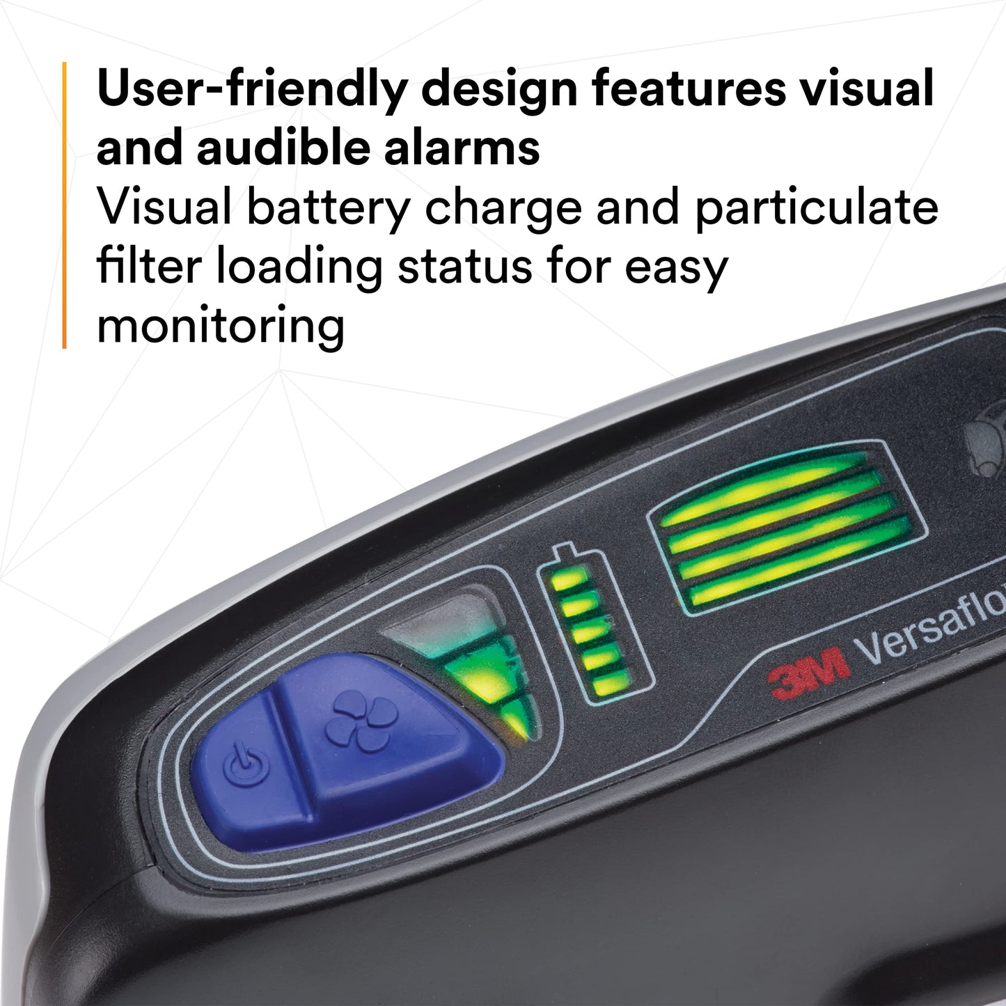 3M PAPR Respirator, Versaflo Powered Air Purifying Respirator Kit, TR-600-HIK, Heavy Industry, All-in-One Respiratory Protection, Easy to Use, High Capacity Battery, Metalwork, Grinding