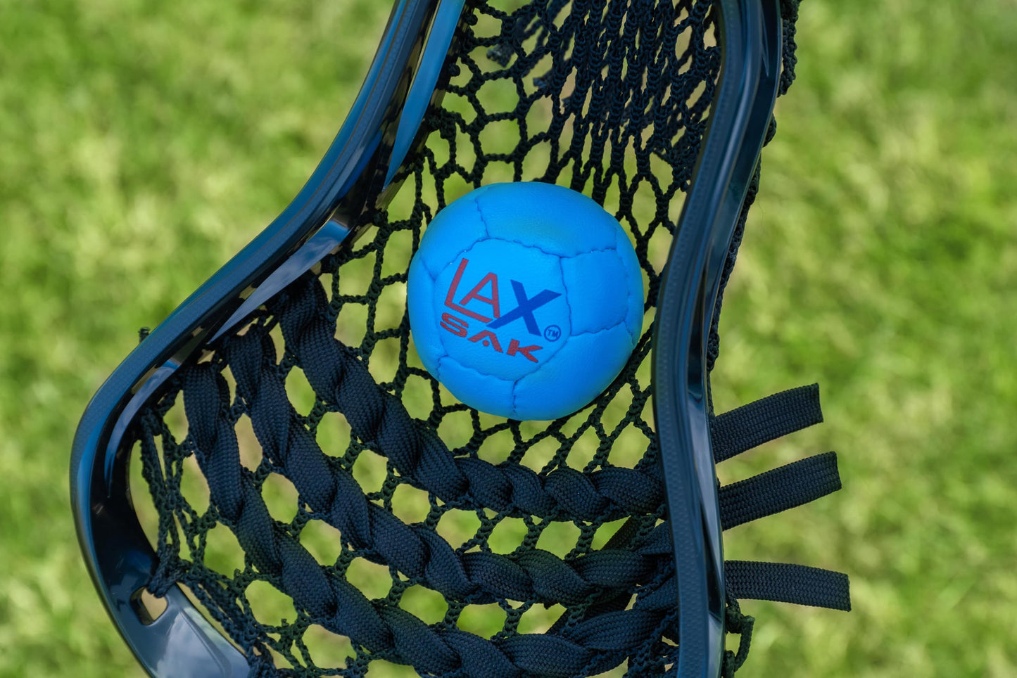 Lax Sak Soft Practice Lacrosse Balls - Same Weight & Size as a Regulation Lacrosse Balls, Great for Indoor & Outdoor Practices, Less Bounce & Minimal Rebounds - Carolina Blue, 1 Pack