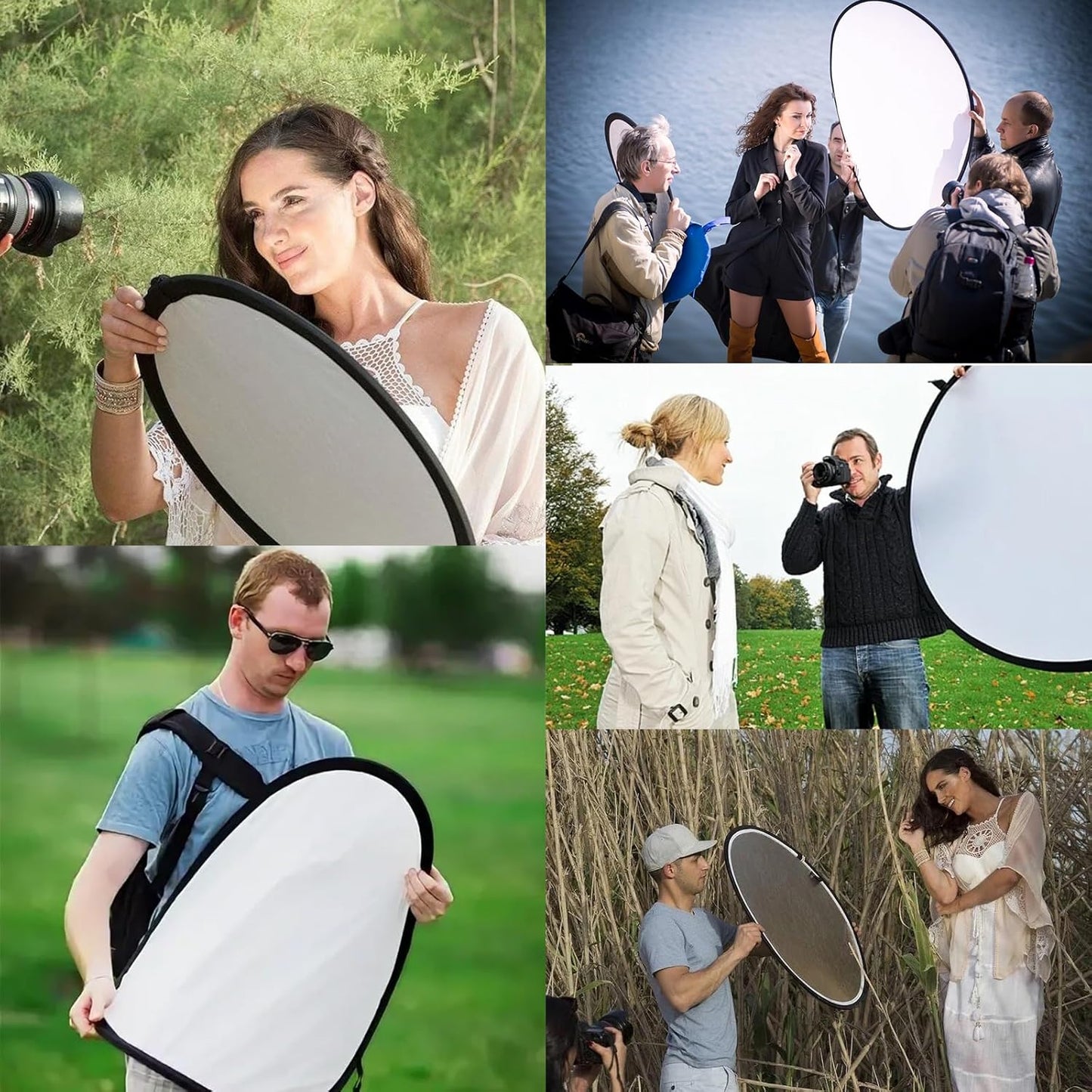 MEIYIFANG 2 1 30cm) in Lighting Reflectors Portable Collapsible Round Light Reflector Water-Resistant Photography