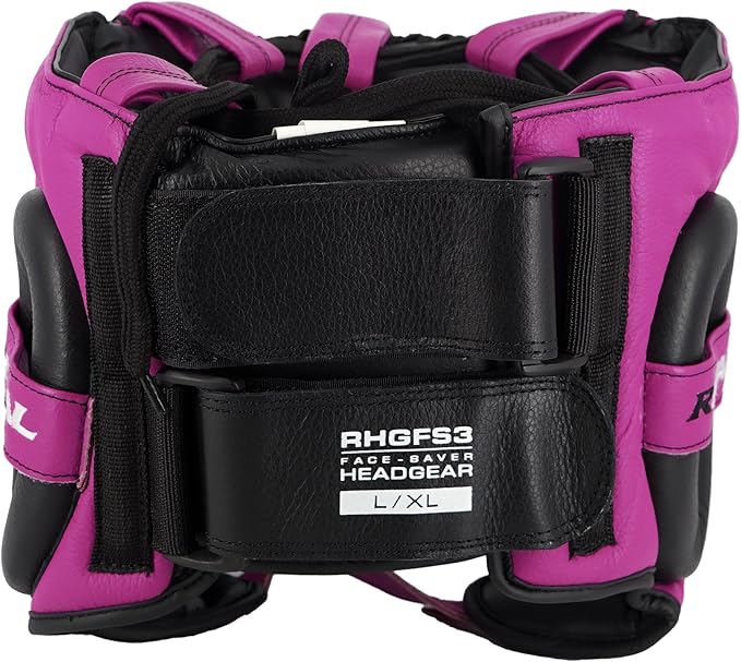 RIVAL Boxing RHGFS3 Face-Saver Sparring Headgear - Wide Eye Opening, Premium Leather, and Thermoplastic Inner Frame