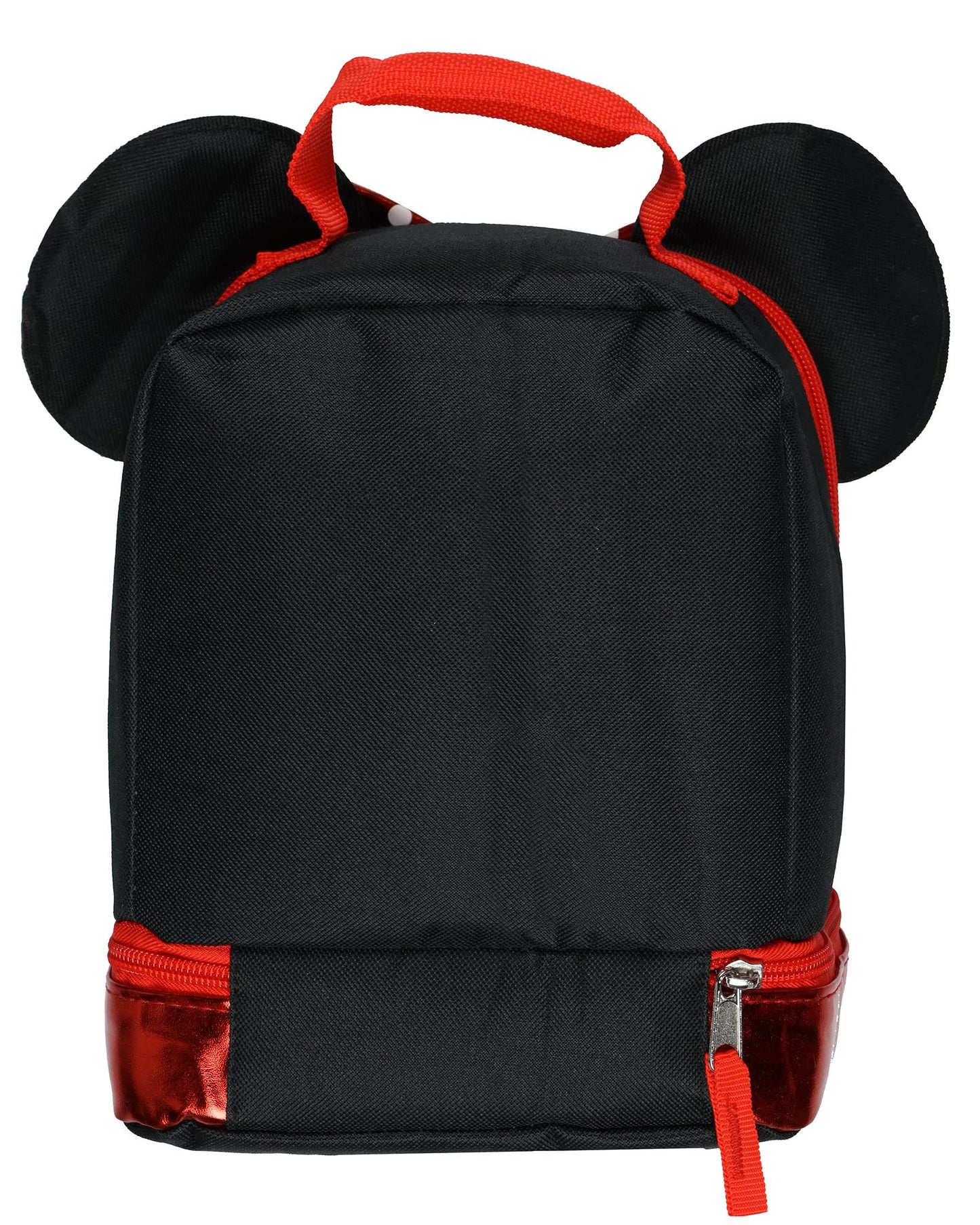 Bioworld Minnie Mouse Lunch Box Minnie3D Metallic Design Dual Compartment Insulated Lunch Bag Tote 10"
