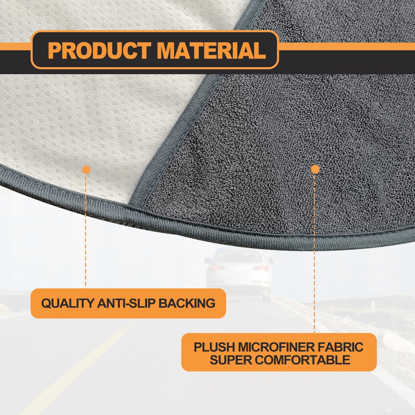 KEVWR Car Waterproof Towel Front Seats Seat Covers, Washable Seat Protector, Fit Beach Swimming Outdoor Sports, Compatible with Most Cars Trucks Suvs Car (Grey)