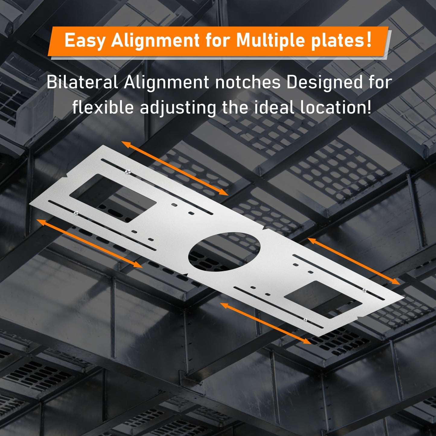 JORSBRIGE New Construction Mounting Plate, 4”, New Construction Rough in Plate for LED Downlight, Slim Recessed Lights, LED Recessed Ceiling Lights, Recessed Lighting Housing Plate,36PC