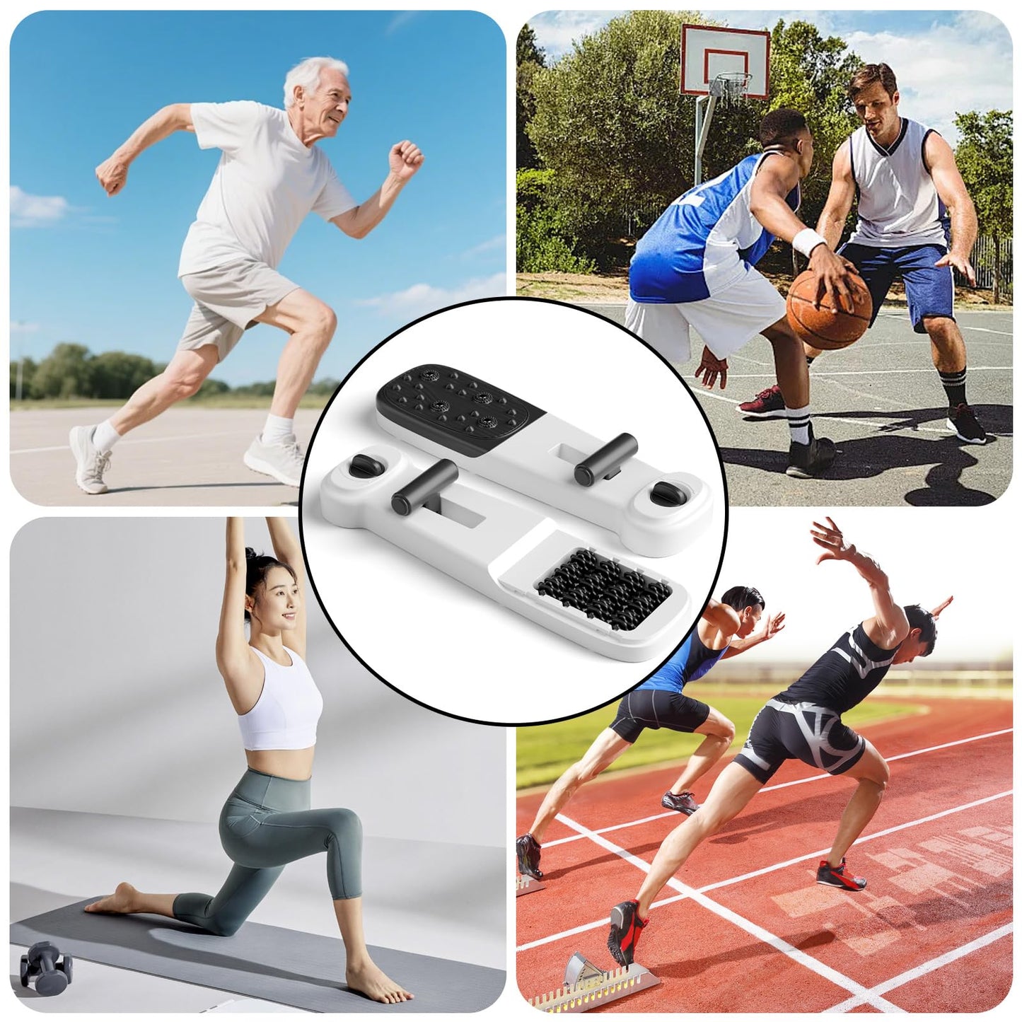 Lerpio Foot Arch Trainer with Adjustable Resistance, Plantar Fasciitis Relief & Arch Support Strength, for Flat Feet, Foot Arch Exercise for Adults & Seniors (White)