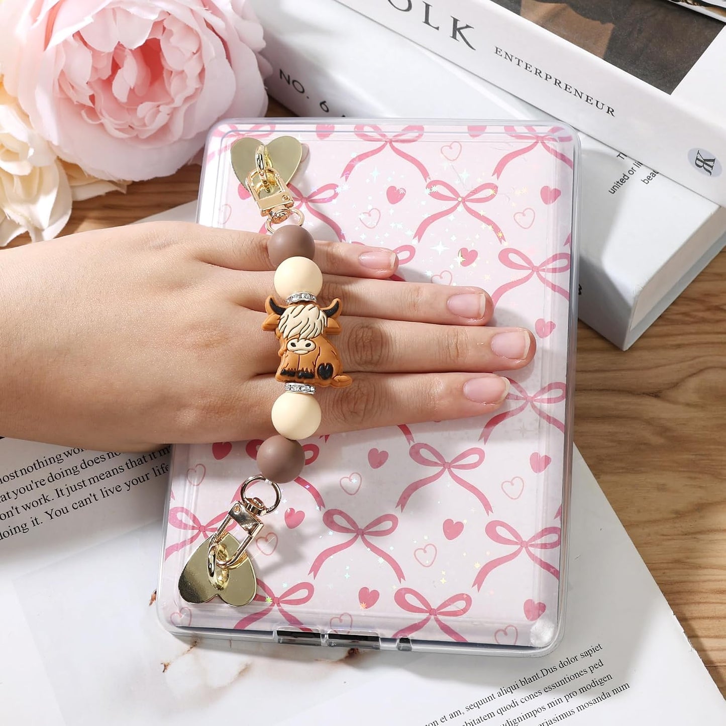 Kindle Silicone Beaded Hand Strap - Perfect Accessory for E-Book Lovers