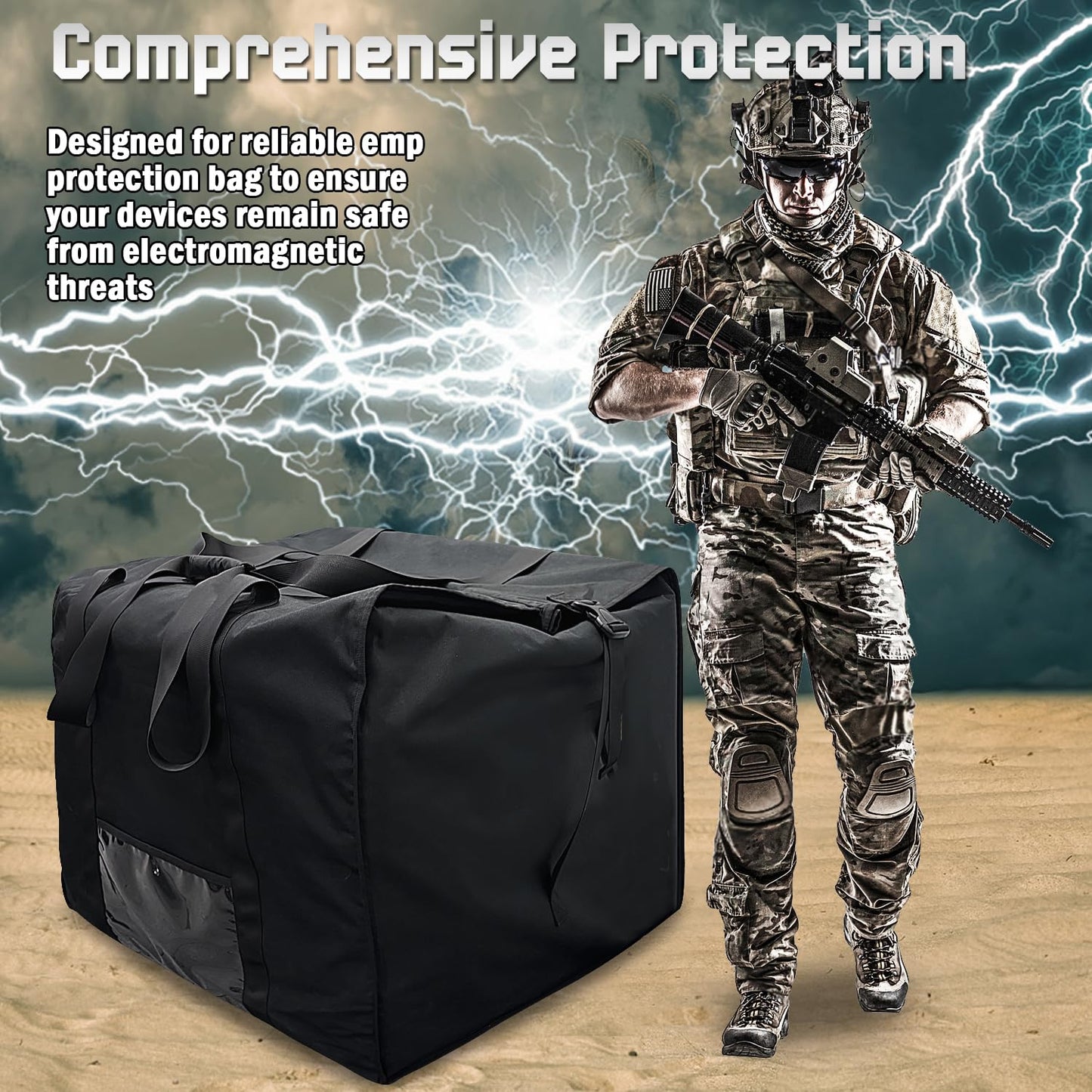 TINGMHUA Military-Grade Faraday Bag for Computer Towers & Large Generators for Electronics & Solar Pannels - Faraday Bag for Generator