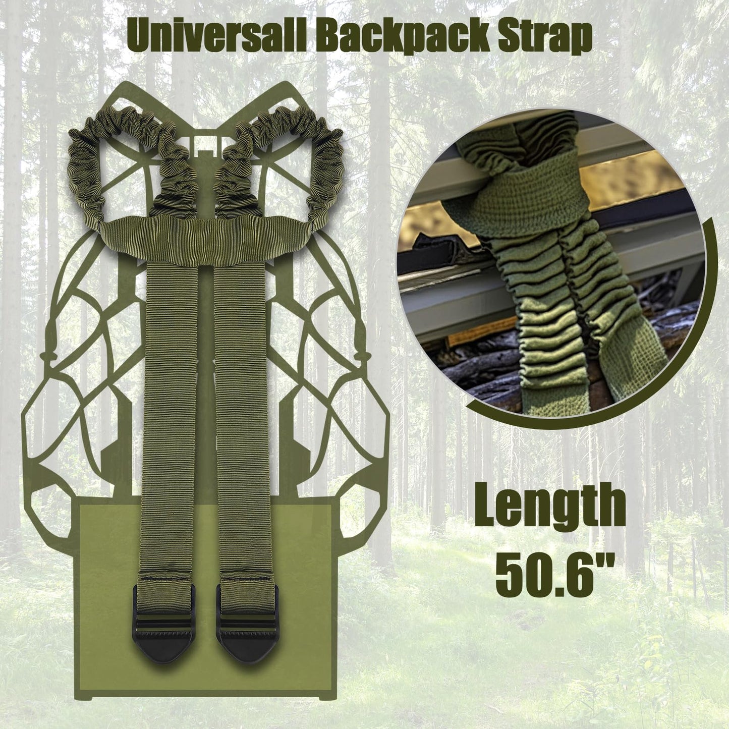 freecat Universal Shoulder & Tether Straps for Summit Treestands-Durable Replacement Cables for Climbing Stands,Adjustable Backpack Straps,Essential Tree Stand Accessories