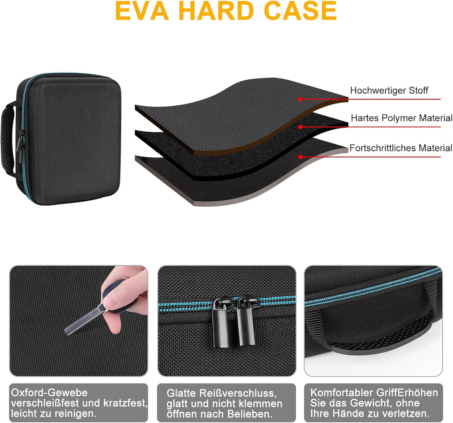 XINGFUDAO HY300 Projector Carrying Case Compatible with Projector/Other Mini Projector, Hard Protective Shell for Small