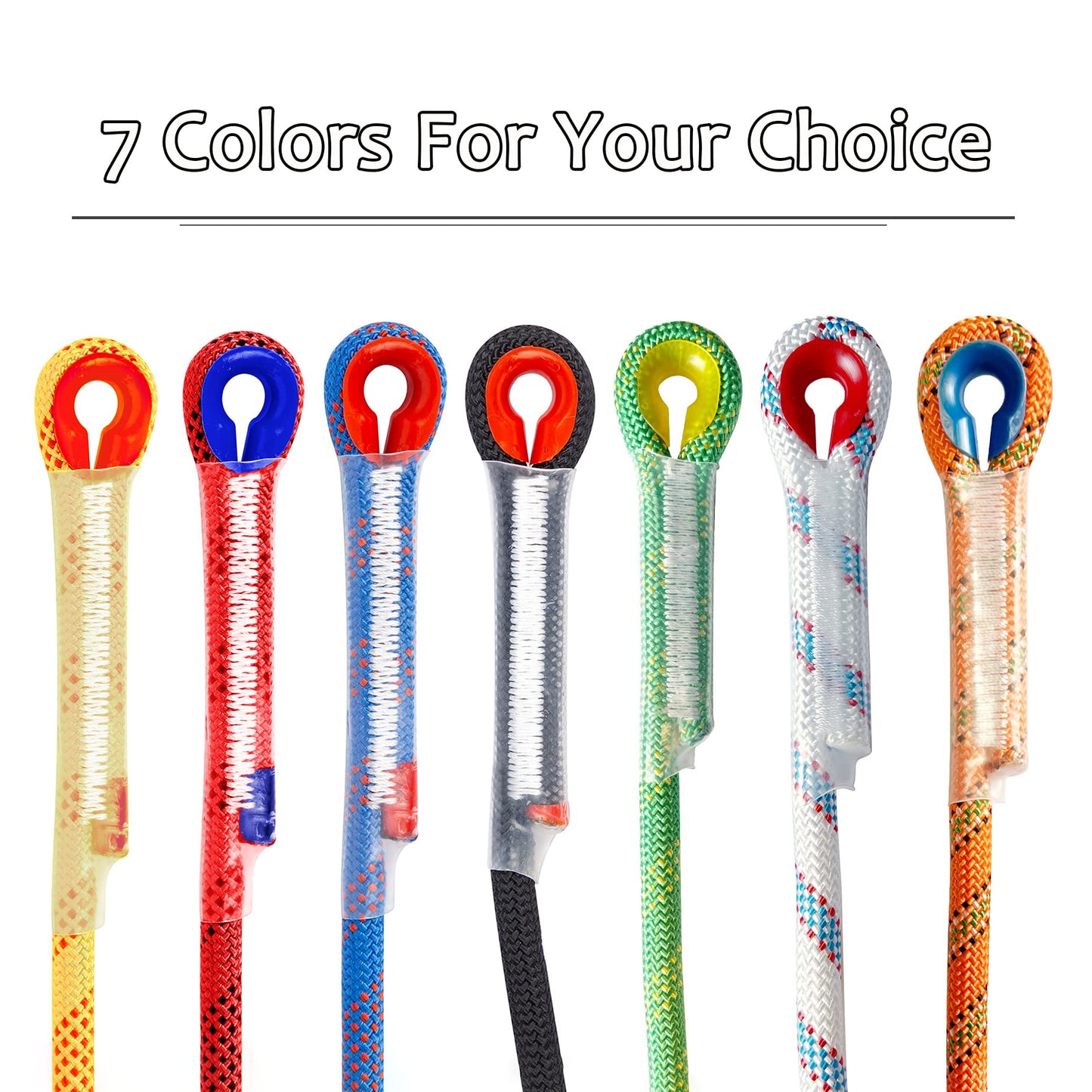 EMEKIAN Indoor Outdoor Climbing Rope, Static Rock Climbing Rope for Escape Rope, Ice Climbing Equipment, Fire Safety Rescue Rope, with Non Slip Gloves (Blue, 10mm/32ft)