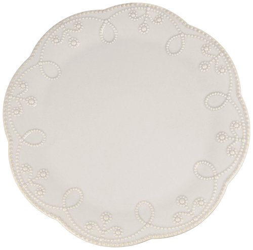 Lenox French Perle Pedestal Cake Plate, Medium, White -
