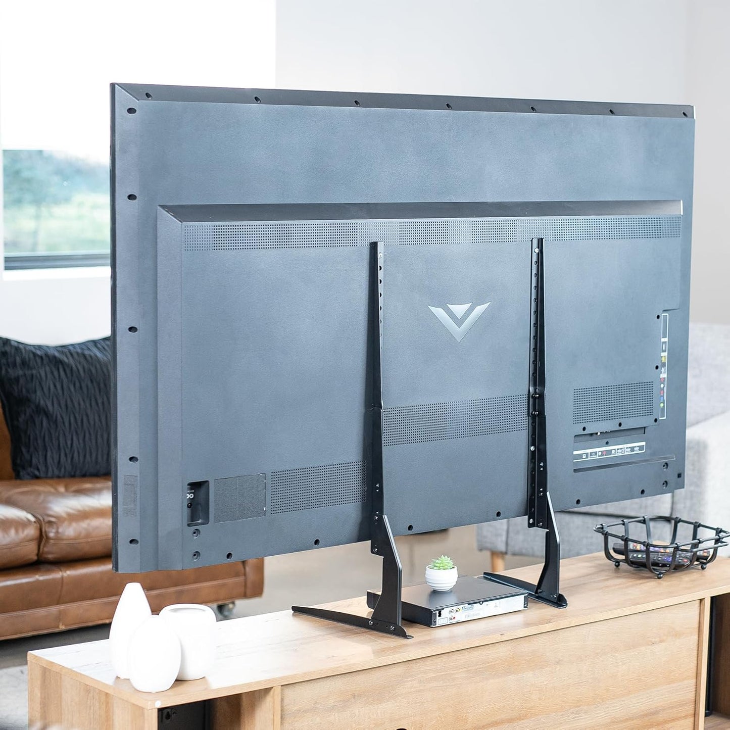 VIVO 22 65 inch STAND-TV00Y Universal Tabletop TV Base Stand for to LCD Flat Screens, Pedestal Replacement Legs VESA