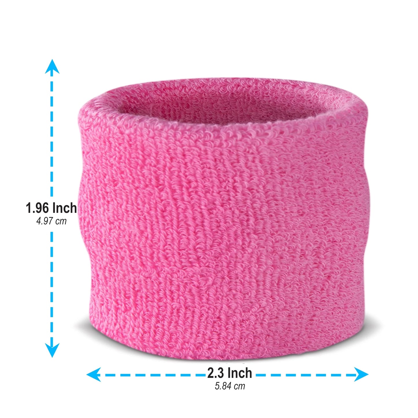 Suddora Sweatbands for Kids, Moisture Wicking 2 Wristbands and 1 Headband Set, Soft and Skin-Friendly Fabric, Moisture-Wicking Athletic Sweat Bands for Basketball, Baseball, Soccer, Pink