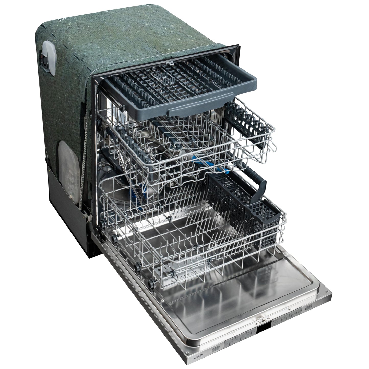 KoolMore 24 in. Panel Ready 14 Place Settings 45 DB Dishwasher in Stainless-Steel, UL and Energy Star Certified (KM-DW2445-PR)