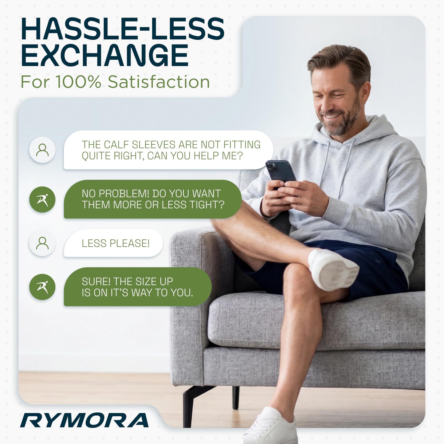 Rymora Calf Compression Sleeves Men Women Shin Splints Running (Pair) (Black) (M)