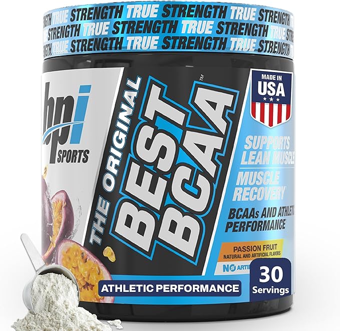 BPI Sports Best BCAA Powder - Muscle Recovery Support - Branched Chain Amino Acids | Building Blocks of Protein and Muscle - Post Workout Recovery ??Hydration - Passion Fruit, 30 Servings