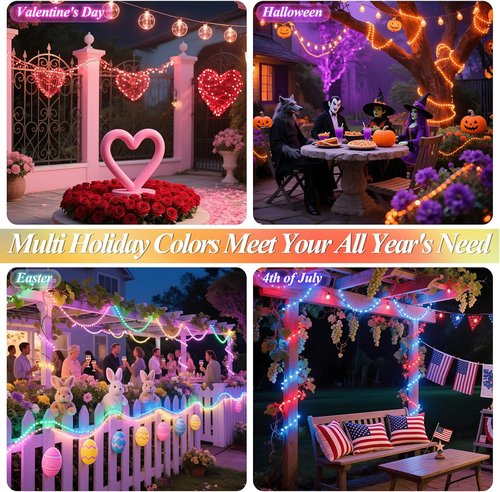 Lovelite Fairy Lights - 40FT 120LED Color Changing String Lights | Battery & USB Operated, Waterproof for Indoor/Outdoor Use